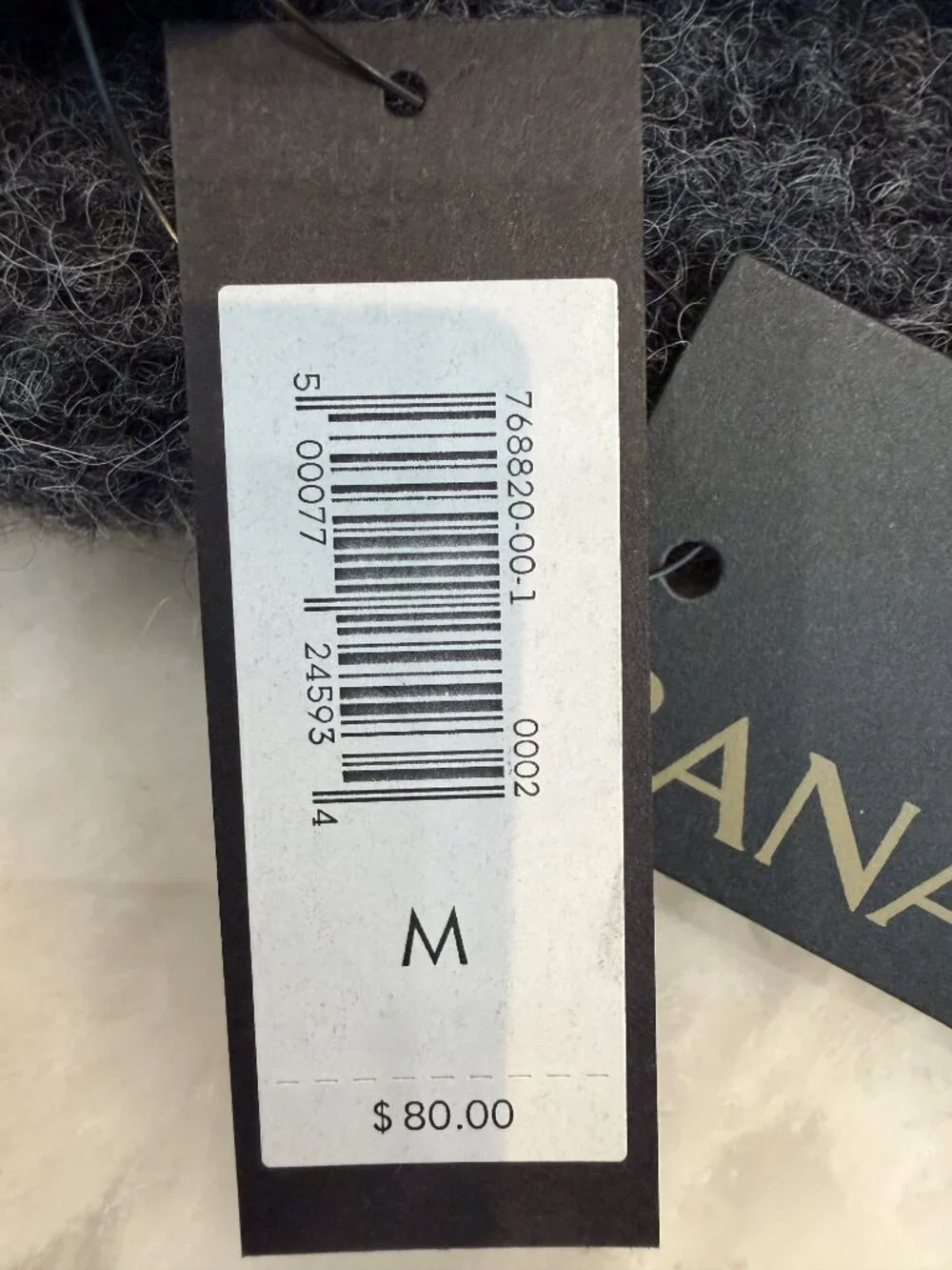 NWT Banana Republic Green/Gray Striped Wool and Alpaca Dog Sweater - Size M